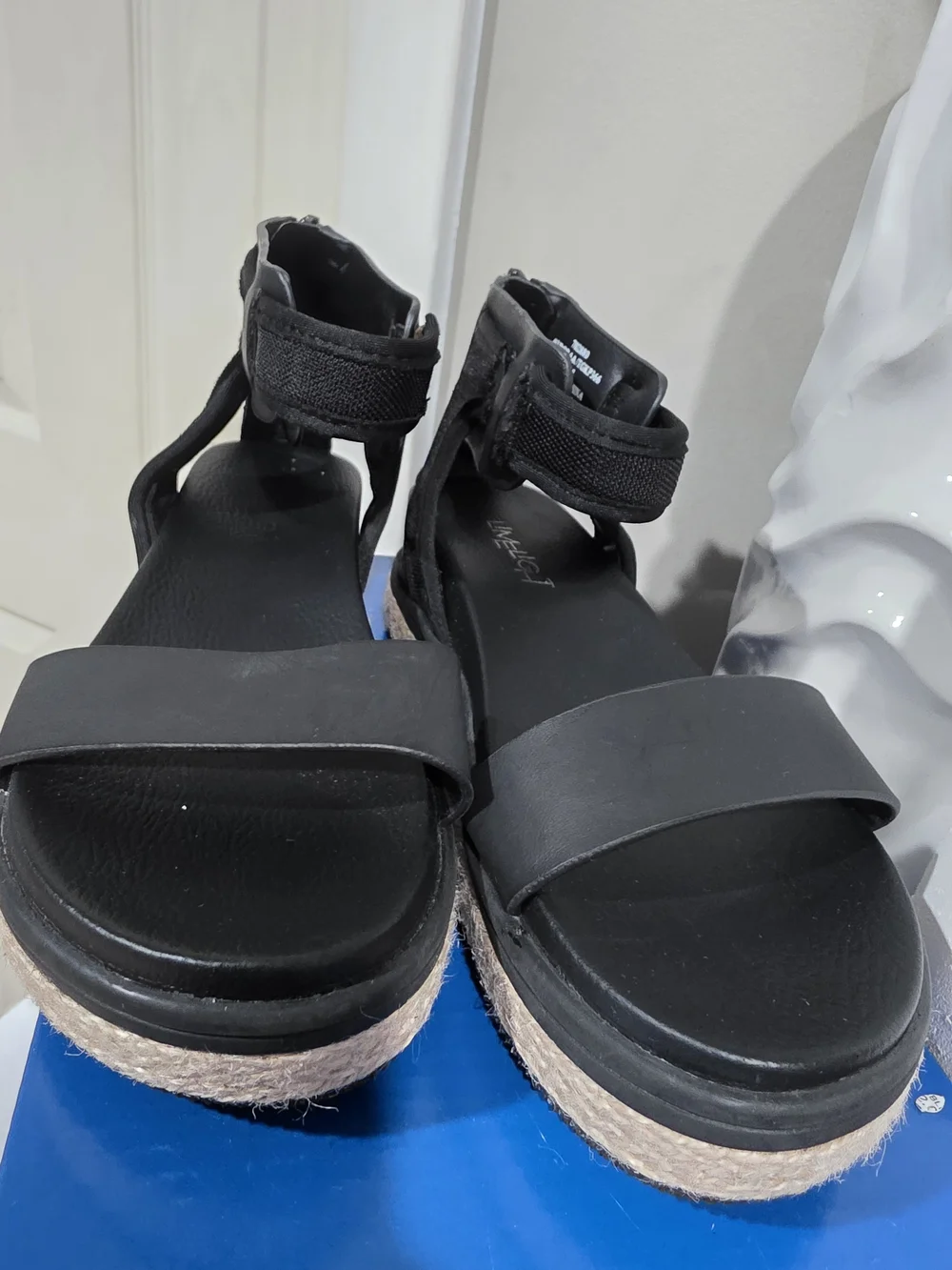 Limelight Black Platform Espadrille Sandals